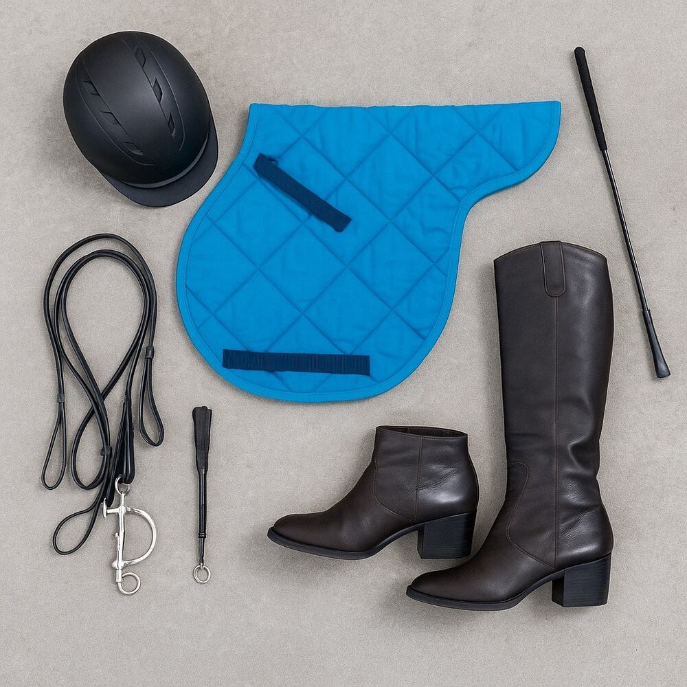 Bright Aqua Blue English All Purpose Saddle Pad